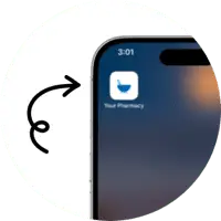 Adding the patient portal app icon to a phone home screen